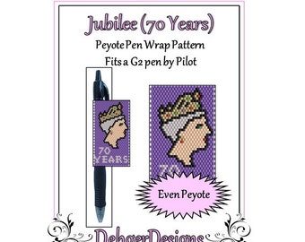 Peyote Beading Pattern (Pen Wrap/Cover)-Jubilee