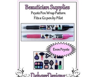 Bead Pattern Peyote(Pen Wrap/Cover)-Beautician Supplies