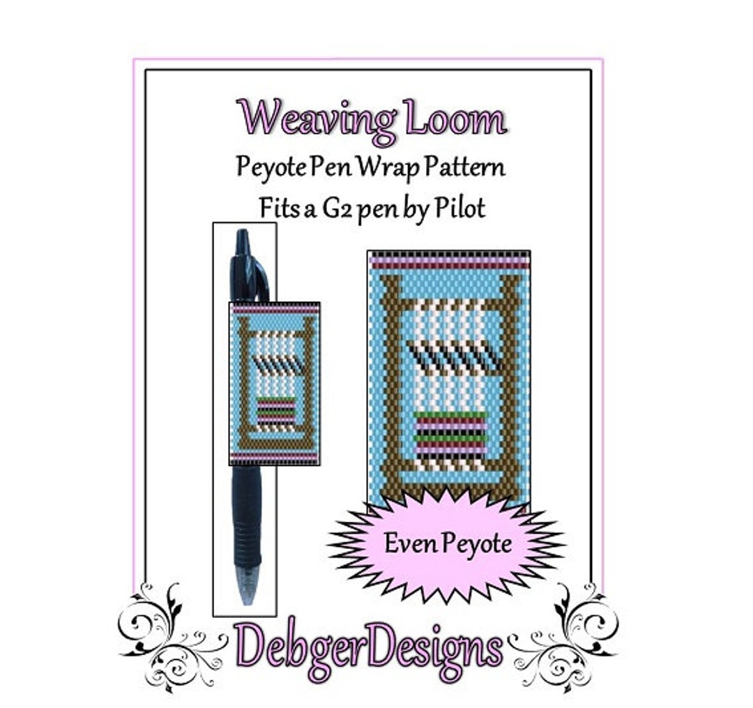 Peyote Beading Pattern pen Wrap/cover Weaving Loom 