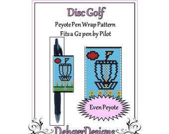 Peyote Beading Pattern (Pen Wrap/Cover)-Disc Golf