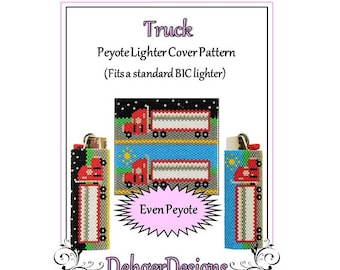 Bead Pattern Peyote(Lighter Cover)-Truck