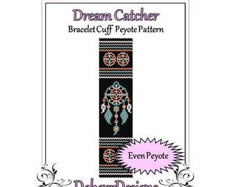 Bead Pattern Peyote(Bracelet Cuff)-Dream Catcher