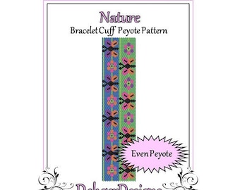 Patrón de cuentas Peyote(pulsera)-Naturaleza