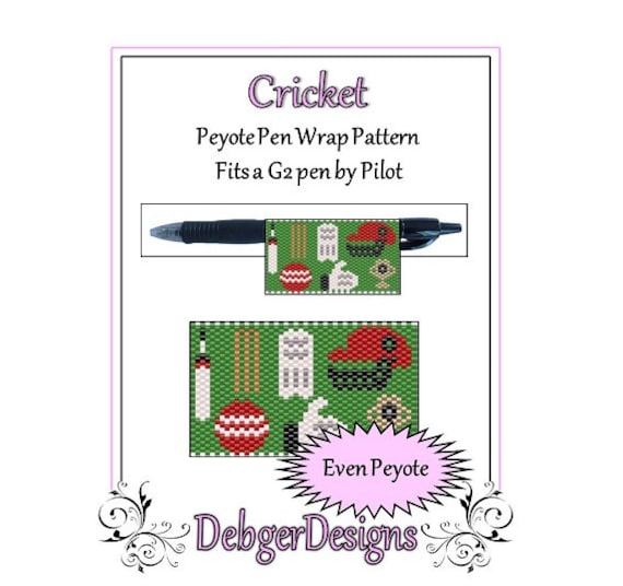 Peyote Beading Pattern pen Wrap/covercricket 