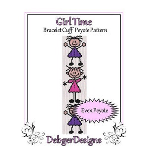 Bead Pattern Peyote(Bracelet Cuff)-Girl Time