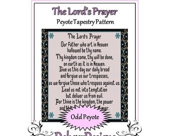 Peyote Beading Pattern Tapestry-The Lord's Prayer