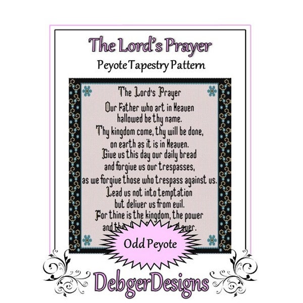 Peyote Beading Pattern Tapestry-The Lord's Prayer