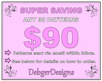 SUPER SAVING - Peyote Perlen Muster 30 für 90 Dollar