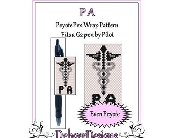 Peyote Beading Pattern (Pen Wrap/Cover)-PA