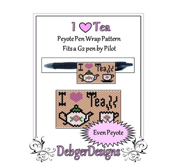Peyote Beading Pattern pen Wrap/cover Weaving Loom 