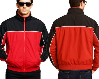 Die Sopranos Christopher Moltisanti Jacke | Rot und Schwarz Fallschirm Cosplay Outfit | Party Jacke | Geschenk für Ihn