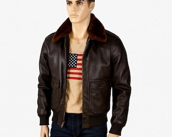 Incredible Vintage 60's - 70's G-1 Style R.sherman Genuine Leather