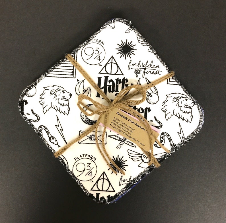 Harry Potter Double sided Cloth Square Napkins