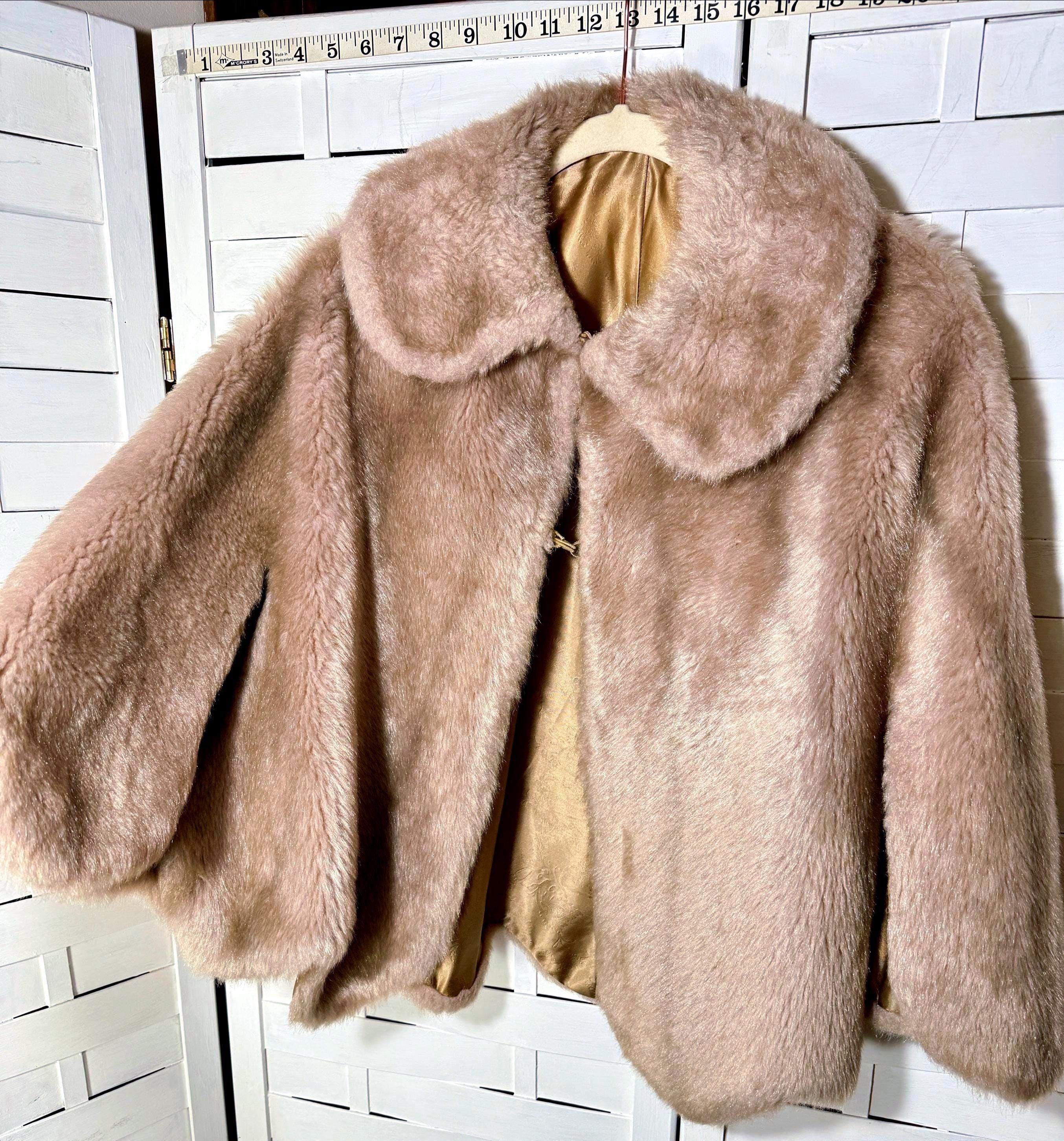 ジャケット・アウター 80S Vintage Fur Jacket Vintage 80s Fur Collar Bomber Jacket / Fall Fashion