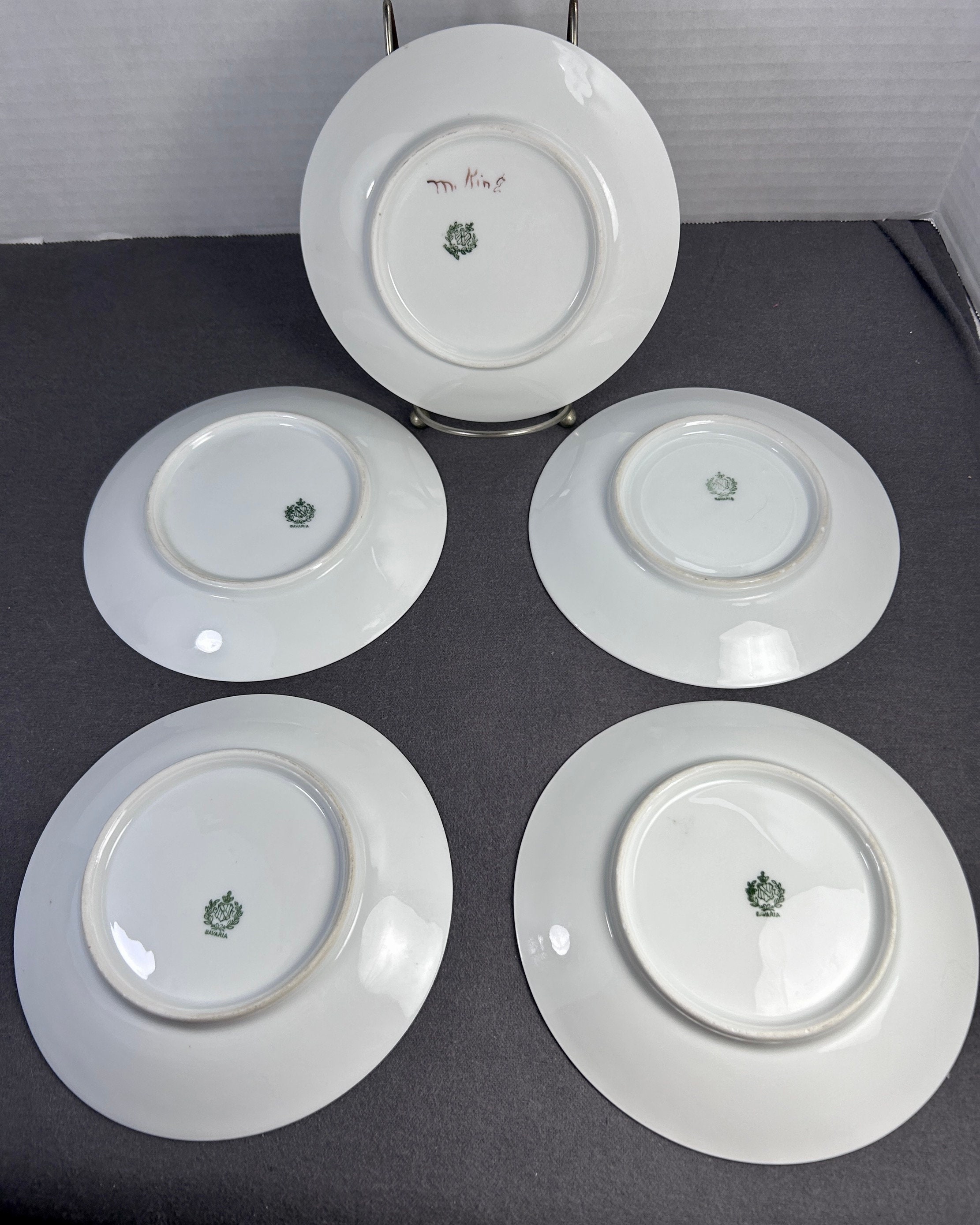 PT Bavaria Mark Hand Painted Vintage Early 1900s Lot of 5 Etsy