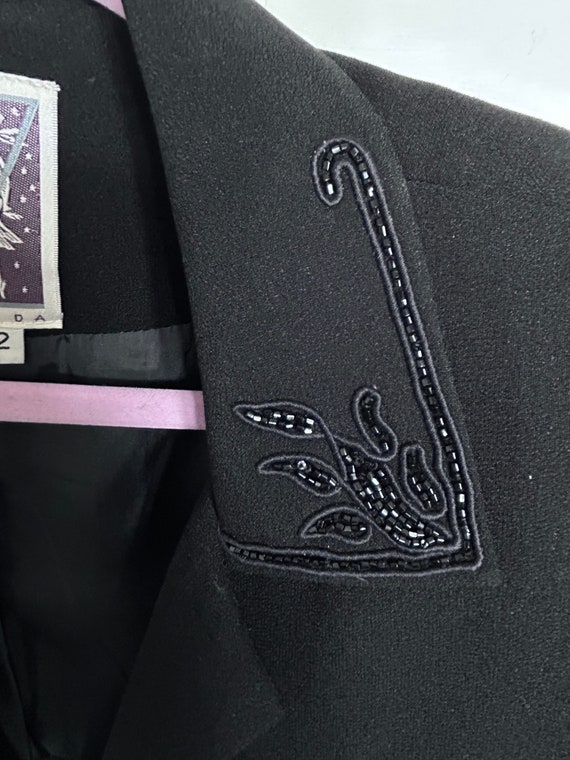 Vtg Zelda brand beaded jacket blazer womens suit c