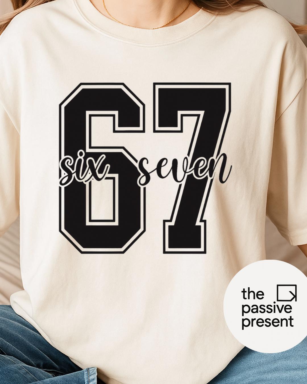 67 Six Seven SVG, Digital Download PNG, Checkered Varsity Number Shirt ...