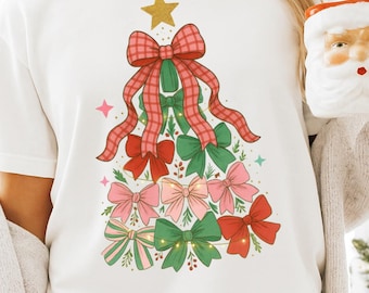 Merry Christmas PNG, Coquette Christmas Sublimation Designs, Preppy Xmas Png, Christmas 2025 SVG, Christmas Tree png, Trendy Christmas PNG