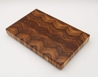 End Grain Zebrawood Board