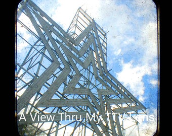 INSTANT DOWNLOAD of Roanoke Star, wall art, ttv photography, print your own, vintage, square