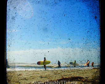 DIGITAL DOWNLOAD of Summer Surfers.  Surfer Photos, Ttv Photography, vintage, ttv