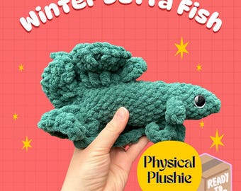 Handmade Crochet Winter Betta Fish Plushie