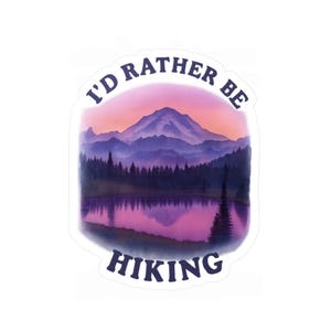 Kiss-Cut Vinyl Decals for Nature Lovers, Outdoor Stickers for Hiking, Adventure Decor, Gift for Explorers, Mountain Vibes