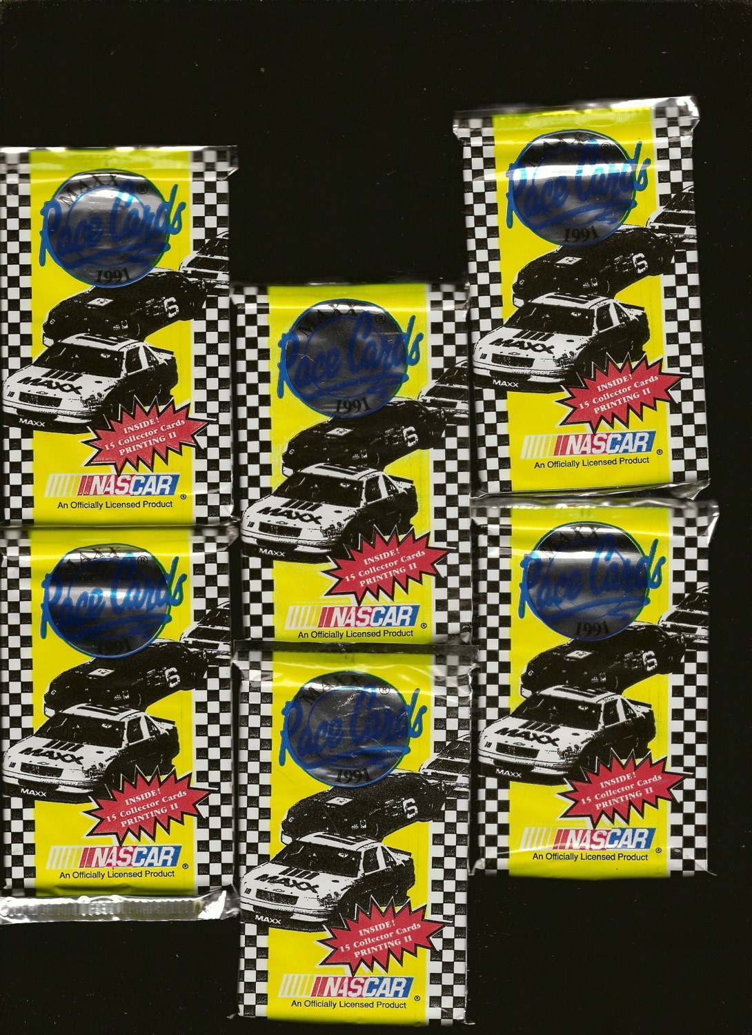NASCAR 6 Unopened Sets 1991 MAXX Race Cards Collector Cards