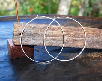 Sterling Silver Hoop Earrings, Handmade earrings, Hoop earrings, Circle of Stones Jewelry