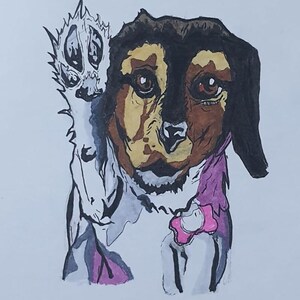 Greeting Paw Line Art | Minimalist Pet Wall Art