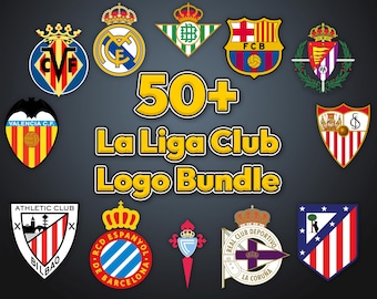 La Liga Club Logo SVG Bundle, Soccer Crests (Digital Download)