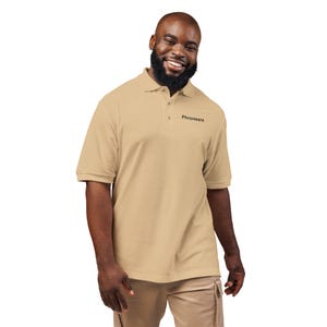 Phronesis Stylish Unisex Polo Shirt, Embroidered Polo for Casual Wear.