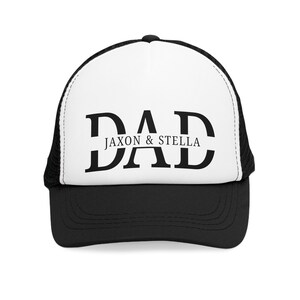 Personalized Dad Mesh Cap, Father&#39;s Day Gift, Custom Name Hat, Dad Truckers Cap, Gift for New Dad