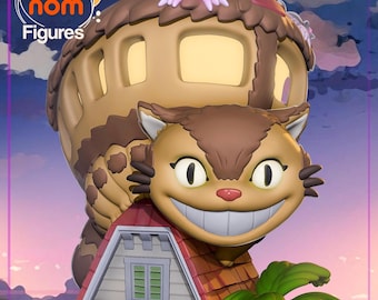 Magical Grinning Cat Vehicle (Chibi version) - High-Quality Resin Figure
