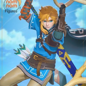 Heroic Young Adventurer with Paraglider - High-Quality Resin Figure