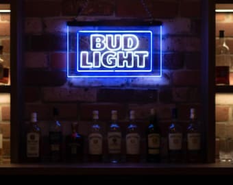 Vintage Bud Light Neon Bar Sign REAL NEON - Etsy