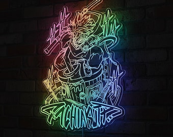 Gachiakuta Light Up LED Sign, LED Game Room Decor with multi colors, Unique Glowing Charm Gift