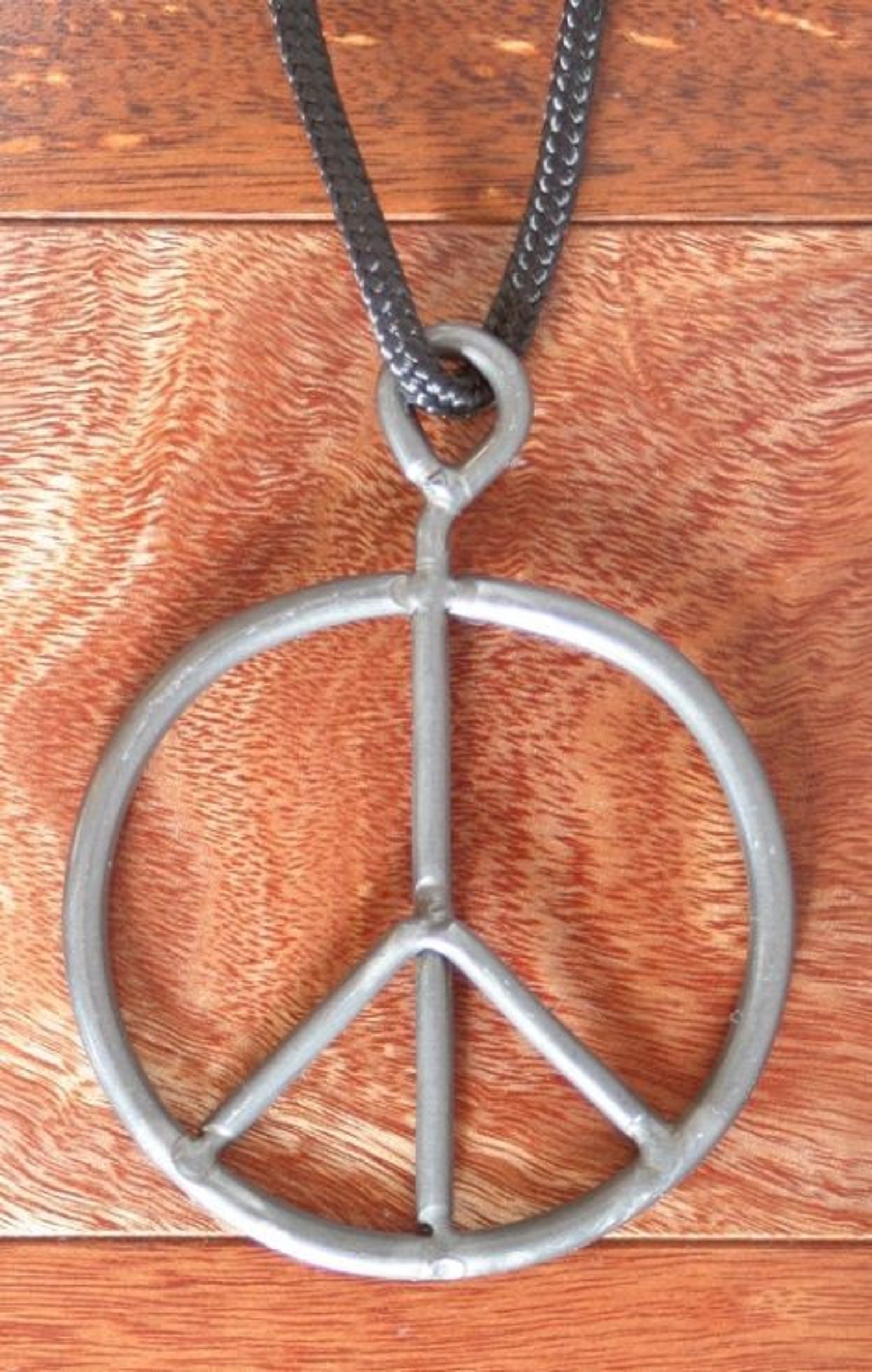 Vintage 1969 Woodstock Fence Necklace peace sign Pendant Etsy