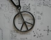 Vintage 1969 original Woodstock Fence peace sign necklace jimi hendrix