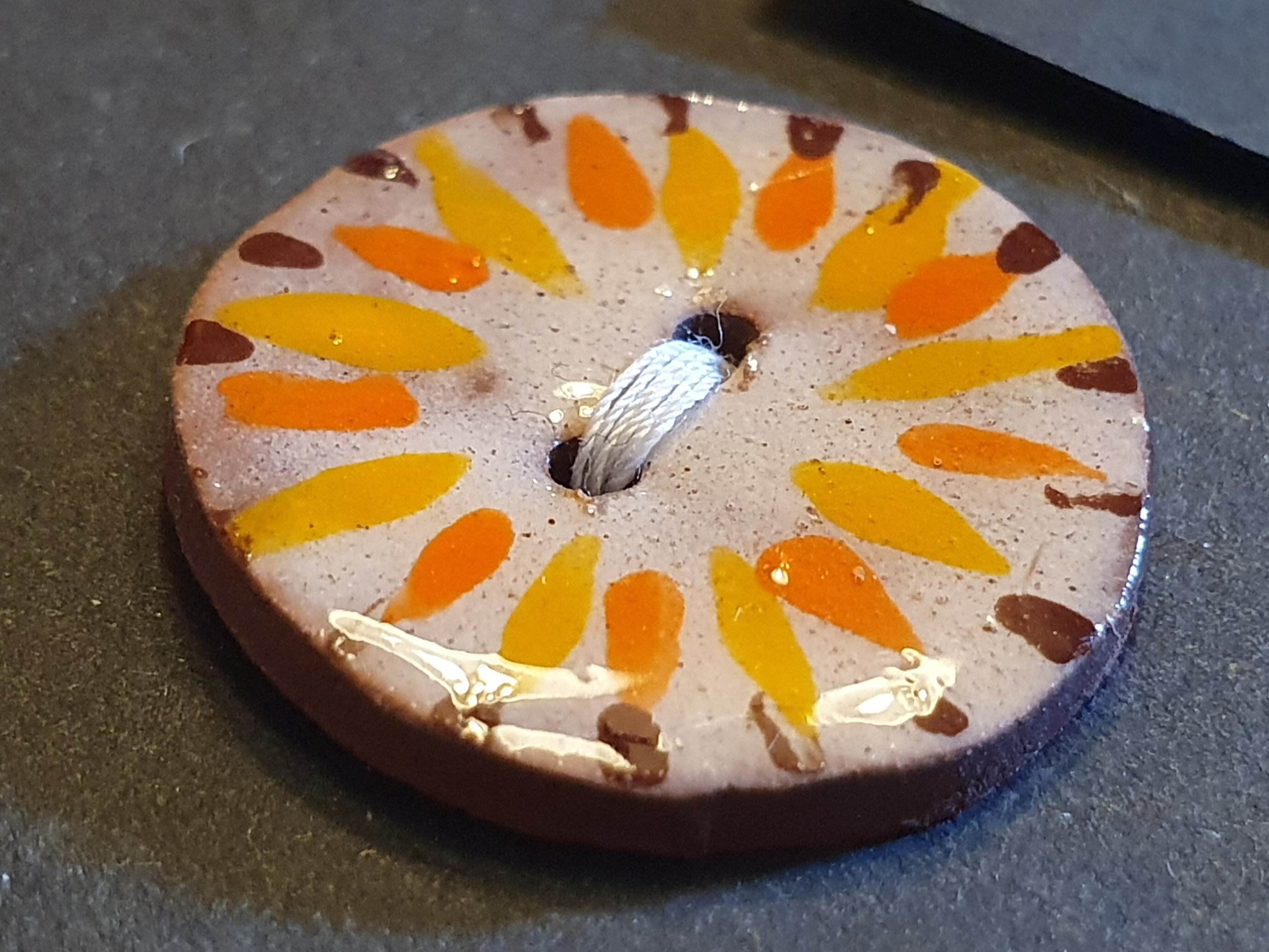 Handmade Large Ceramic Button - Single, or Mixed Set of 4 Medium Petal ...