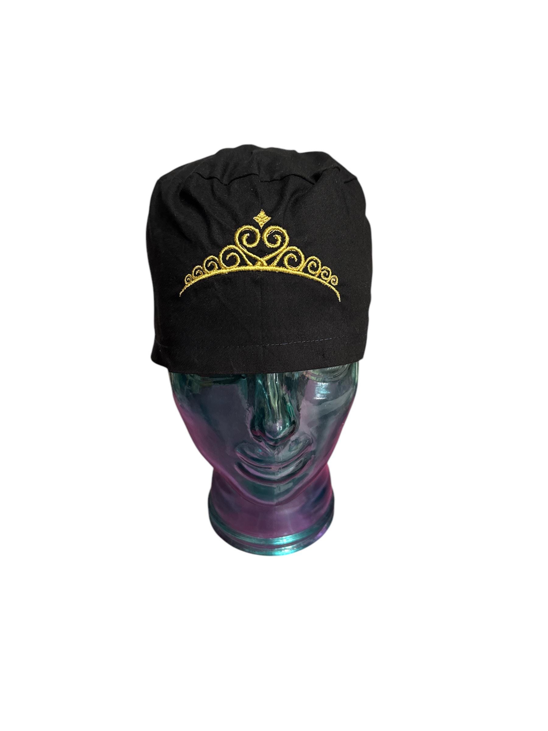Handmade Tiara black scrub cap Brook-Bay-Women-s-Ponytail-  main image 2