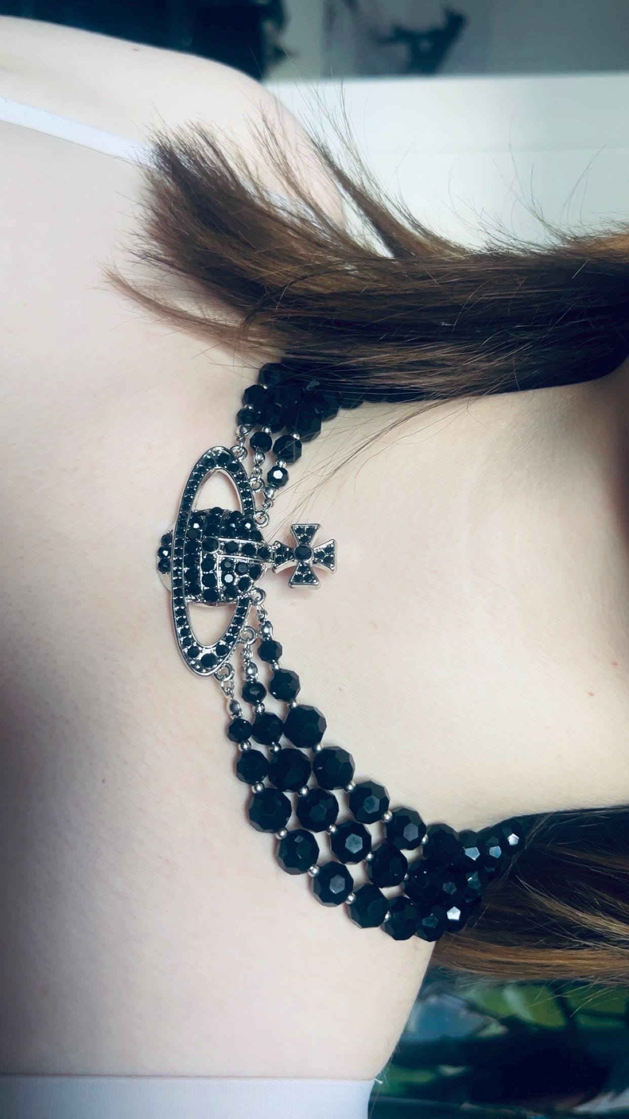 ヴィヴィアンウエストウッド ネックレス ROW PEARL ヴィヴィアンウエストウッド THREE ROW PEARL ネックレス - メルカリ
