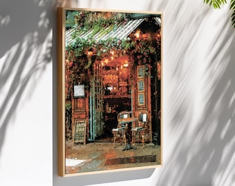 French Bistro Digital Print: Cozy Paris Cafe Wall Art (Digital Download)