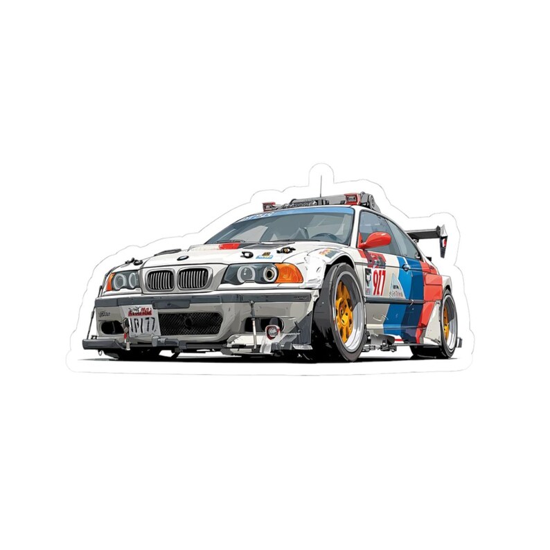 Racing BMW E36 M3 Sticker | Kiss-cut Car Decal, Motorsport Livery - Etsy