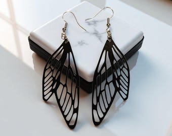 Black fairy wings