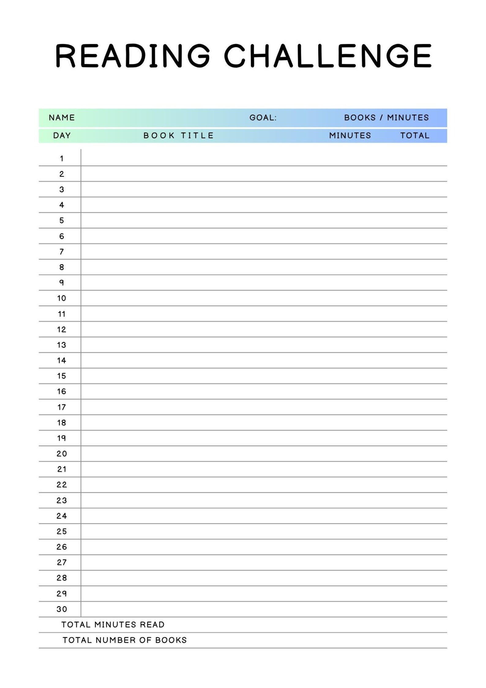 Reading Planner Printable | Digital Book Tracker | Reading Journal ...
