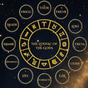 PDF – Nordische Götter × Sternzeichen × Tarot Archetypen | Digitaler mystischer Reiseführer