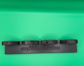 Milwaukee M12 Magnetic Battery Holder — 4-Slot Organizer | N52 Magnets (4x20lb rated) | PETG