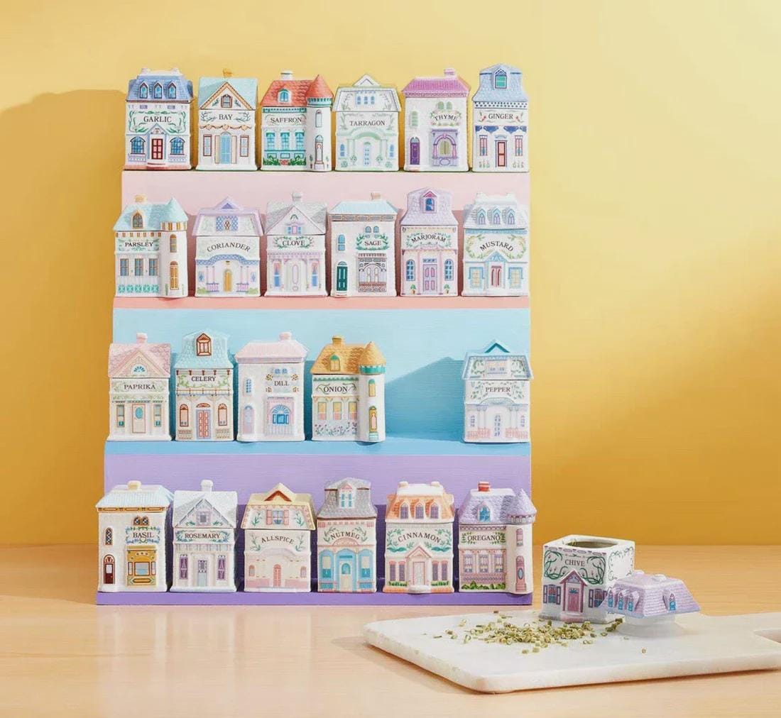 The Lenox Spice Village 24個セット 収納棚付 Lenox spice village set 2024 - Etsy 日本
