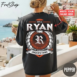 Camiseta personalizada con nombre – Camiseta con escudo familiar y apellido